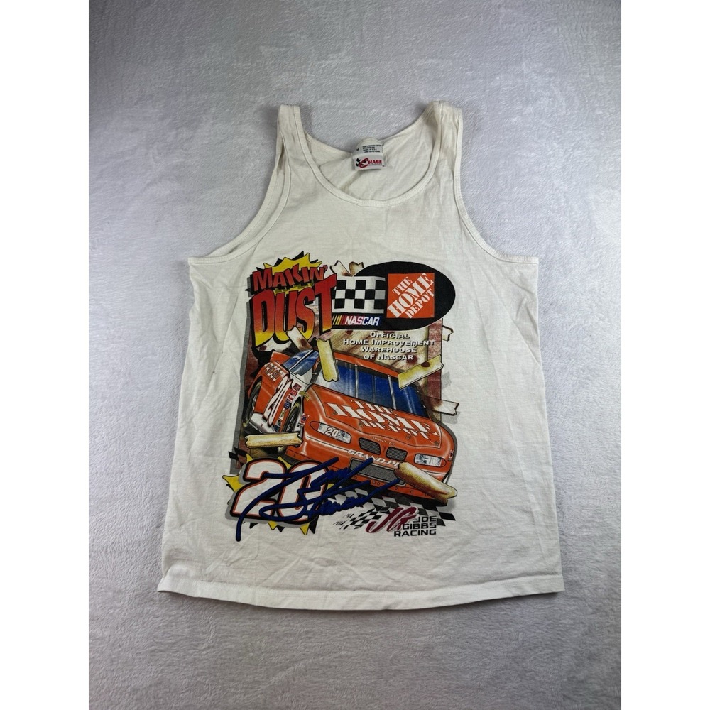 Vintage‎ 1999 NASCAR Tony Stewart Tank Top Medium Joe Gibbs Racing Streetwear